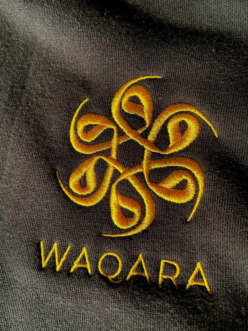 Waqara Everyday Black & Gold Hoodie